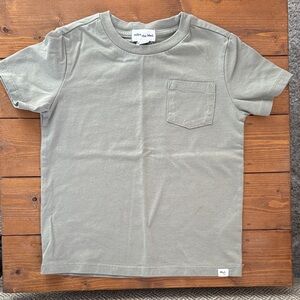 MTL Kids Olive Short Sleeve Tee with Pocket